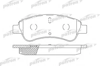 Комплект тормозных колодок, дисковый тормоз PATRON купить