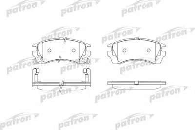 Комплект тормозных колодок, дисковый тормоз PATRON купить