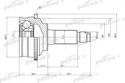 Шарнирный комплект, приводной вал PATRON купить