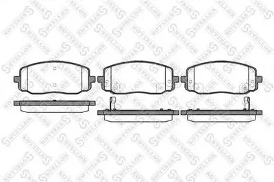 Комплект тормозных колодок, дисковый тормоз STELLOX купить
