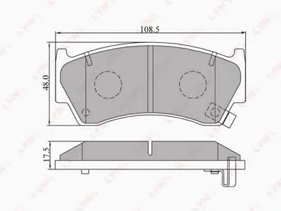 Комплект тормозных колодок, дисковый тормоз LYNXauto купить