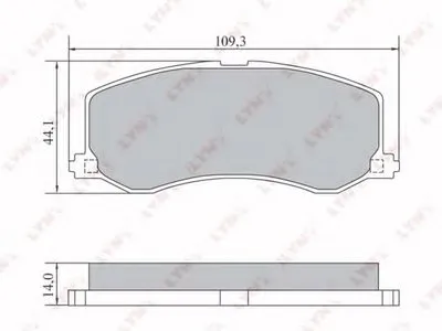 Комплект тормозных колодок, дисковый тормоз LYNXauto купить
