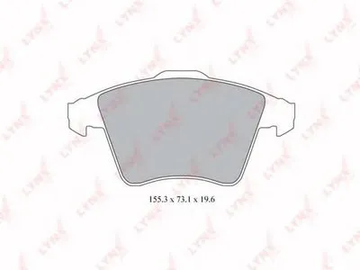 Комплект тормозных колодок, дисковый тормоз LYNXauto купить