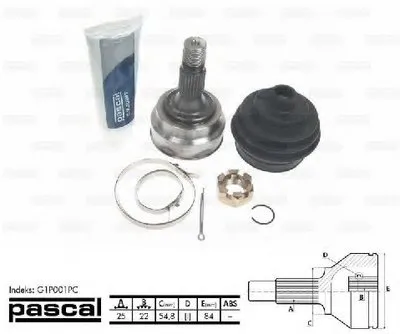 Шарнир, приводной вал PASCAL купить