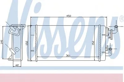 Теплообменник, отопление салона NISSENS купить