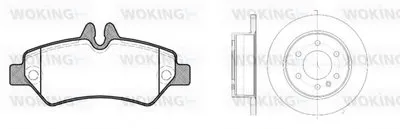 Комплект тормозов, дисковый тормозной механизм WOKING купить