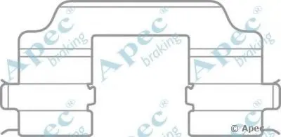 Комплектующие, тормозные колодки APEC braking купить