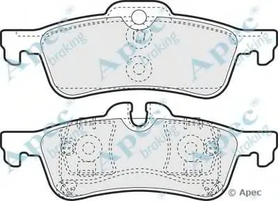 Комплект тормозных колодок, дисковый тормоз APEC braking купить