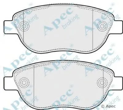 Комплект тормозных колодок, дисковый тормоз APEC braking купить