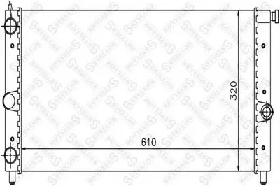 Радиатор, охлаждение двигателя STELLOX купить