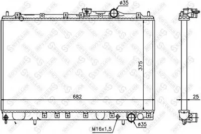 Радиатор, охлаждение двигателя STELLOX купить