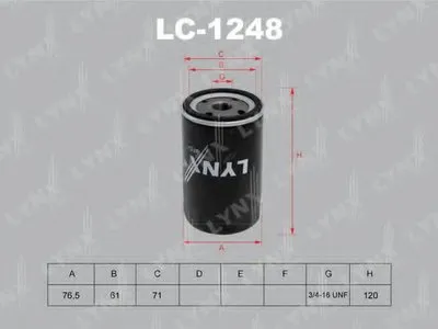 Масляный фильтр LYNXauto купить