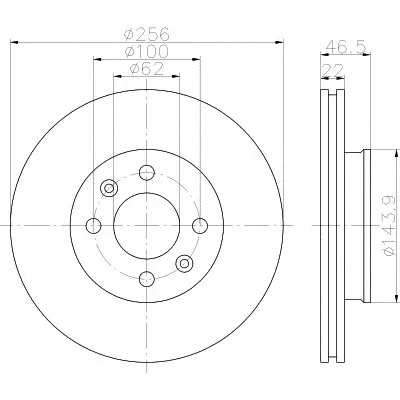 Тормозной диск PRO HELLA PAGID купить
