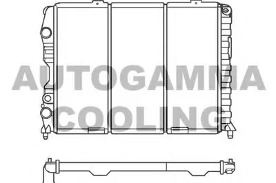 Радиатор, охлаждение двигателя AUTOGAMMA купить