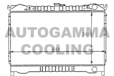 Радиатор, охлаждение двигателя AUTOGAMMA купить