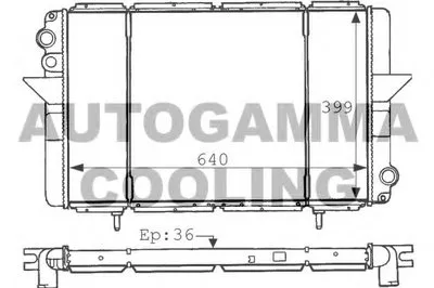 Радиатор, охлаждение двигателя AUTOGAMMA купить
