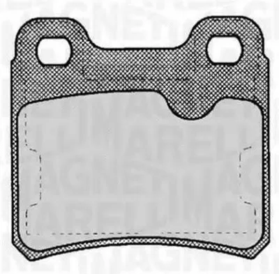 Комплект тормозных колодок, дисковый тормоз MAGNETI MARELLI купить