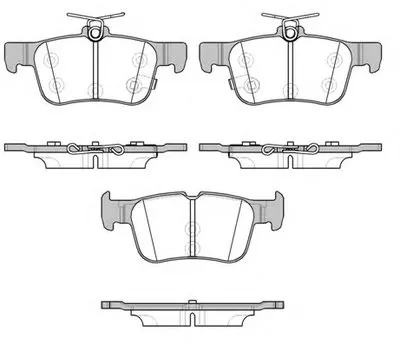 Комплект тормозных колодок, дисковый тормоз REMSA купить