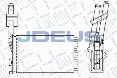 Теплообменник, отопление салона JDEUS купить