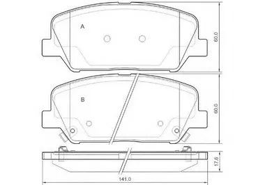 Комплект тормозных колодок, дисковый тормоз E.T.F. купить