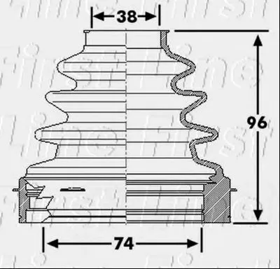 Пыльник, приводной вал FIRST LINE купить