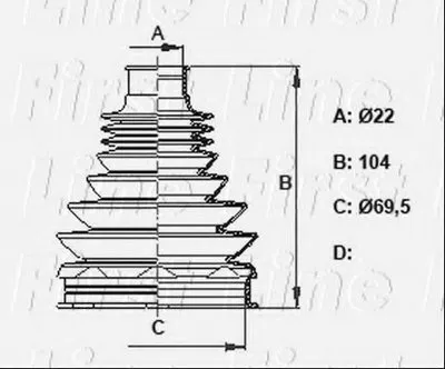 Пыльник, приводной вал FIRST LINE купить