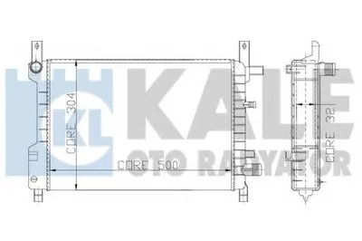 Радиатор, охлаждение двигателя KALE OTO RADYATÖR купить