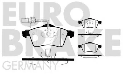 Комплект тормозных колодок, дисковый тормоз EUROBRAKE купить