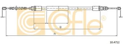 Трос, стояночная тормозная система COFLE купить