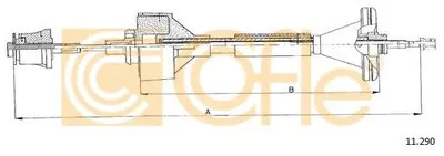 Тросик сцепления COFLE купить