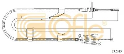 Трос, стояночная тормозная система COFLE купить