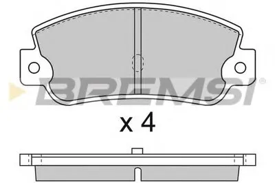 Комплект тормозных колодок, дисковый тормоз BREMSI купить