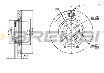 Тормозной диск BREMSI купить