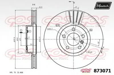Тормозной диск R+ (Regular Plus) MAXTECH купить