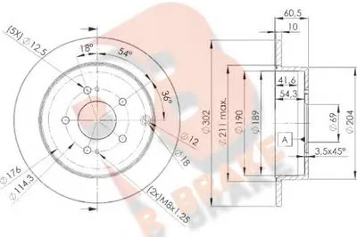 Тормозной диск R BRAKE купить