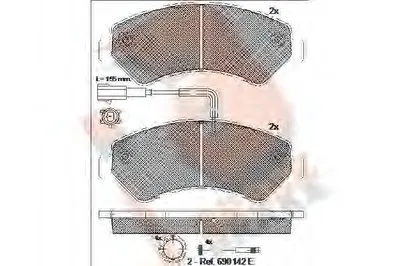 Комплект тормозных колодок, дисковый тормоз R BRAKE купить