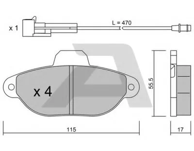 Комплект тормозных колодок, дисковый тормоз AISIN купить