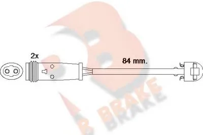 Сигнализатор, износ тормозных колодок R BRAKE купить