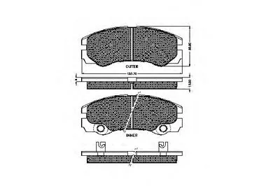 Комплект тормозных колодок, дисковый тормоз SPIDAN купить