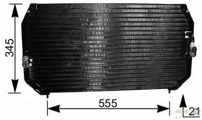 Конденсатор, кондиционер BEHR HELLA SERVICE HELLA купить