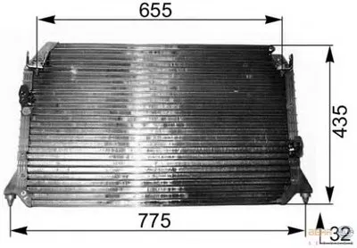 Конденсатор, кондиционер BEHR HELLA SERVICE HELLA купить