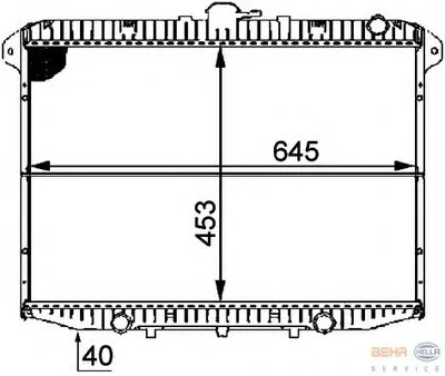 Радиатор, охлаждение двигателя BEHR HELLA SERVICE HELLA купить