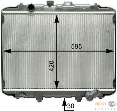 Радиатор, охлаждение двигателя BEHR HELLA SERVICE HELLA купить