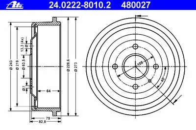 Тормозной барабан ATE купить