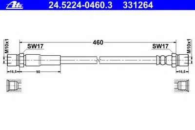 Тормозной шланг ATE купить