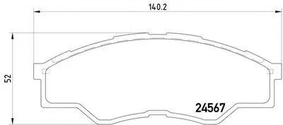 Комплект тормозных колодок, дисковый тормоз MINTEX купить