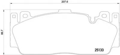 Комплект тормозных колодок, дисковый тормоз