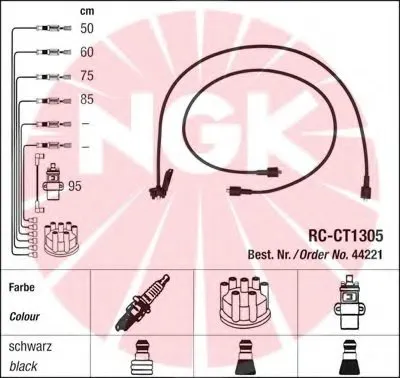 Комплект проводов зажигания NGK купить