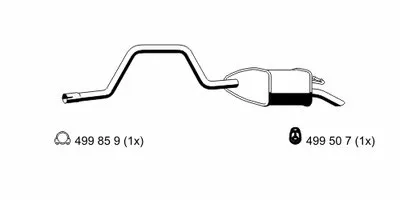Глушитель выхлопных газов конечный ERNST купить