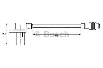 Датчик, частота вращения колеса BOSCH купить